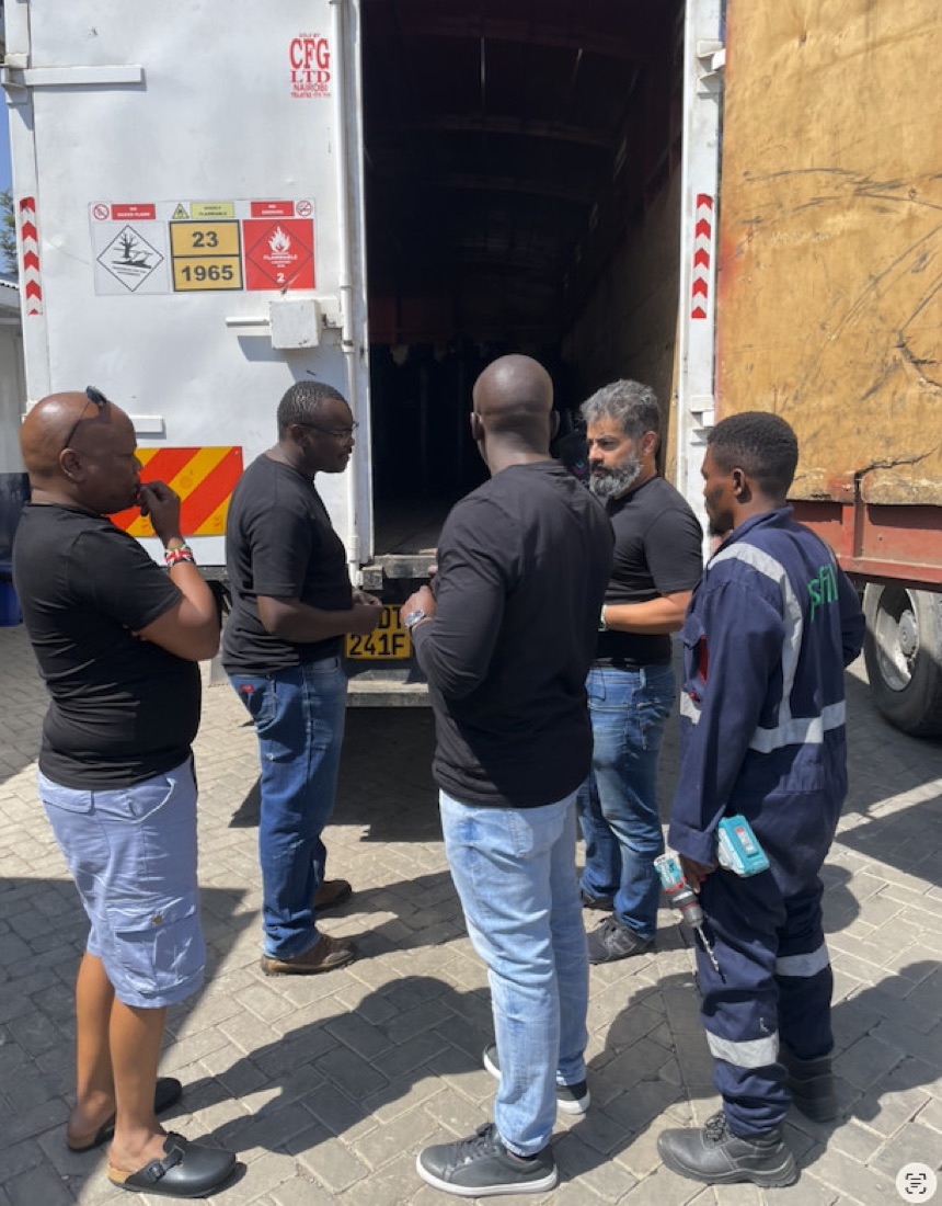 Go-live day with the crew at the truck